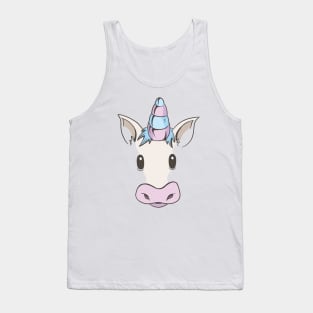 Unicorn face Tank Top